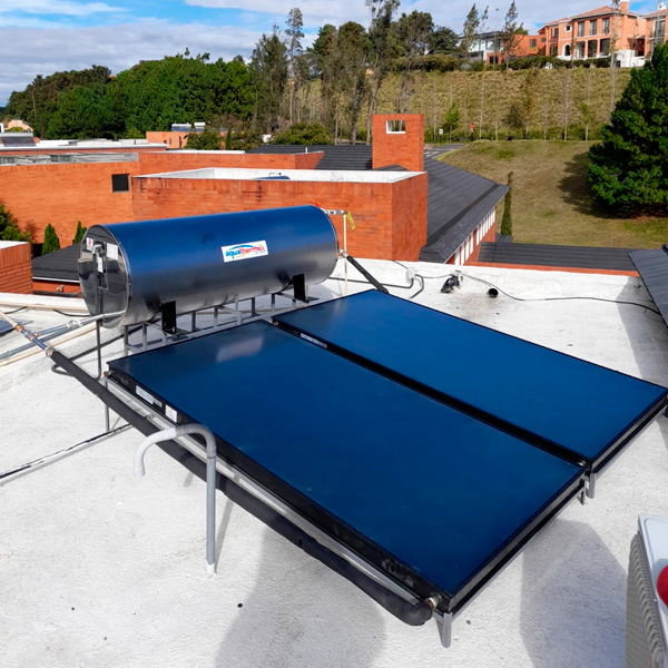 Calentador solar 80 galones inoxidable con base - Imagen 2