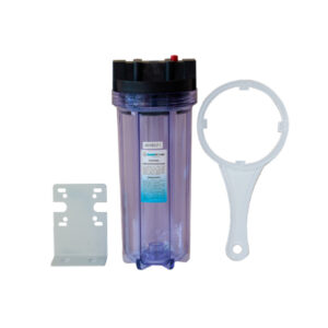 HOUSING CLEAR 2.5" x 10" 3/4" NPT BLACK