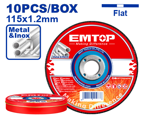 EACD121155 JGO 10DISCOS EMTOP MET 4 1/2" - Imagen 2
