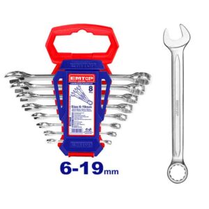 ECSS10801 JGO LLAVES COMBINADAS 8PZ 6-19