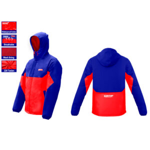 EJCT01L CHAQUETA ROJO-AZUL L