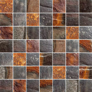 Mosaico para piscina SEMI GRES RUGGINE 10x10cm 180u/1.8m2
