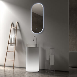 MUEBLE PARA BAÑO CON LAVAMANOS Y ESPEJO AUER .45x.25x1.0 MT
