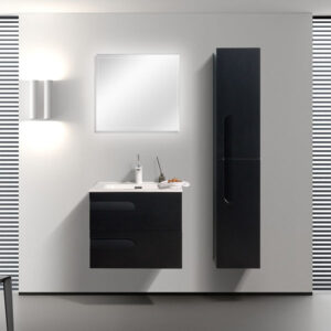 MUEBLE PARA BAÑO CON ESPEJO Y LAVAMANOS VITALE 0.70x0.45x0.50M